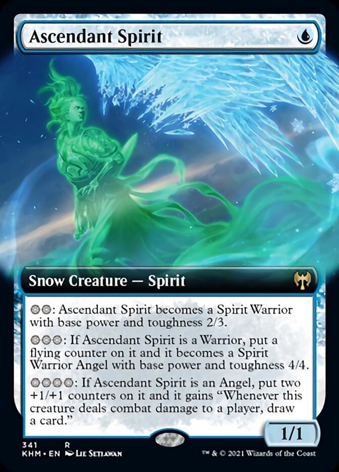 Ascendant Spirit (Extended Art) [Kaldheim] [Foil]