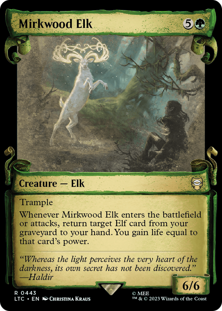 Mirkwood Elk [The Lord of the Rings: Tales of Middle-Earth Commander Showcase Scrolls] [Foil]