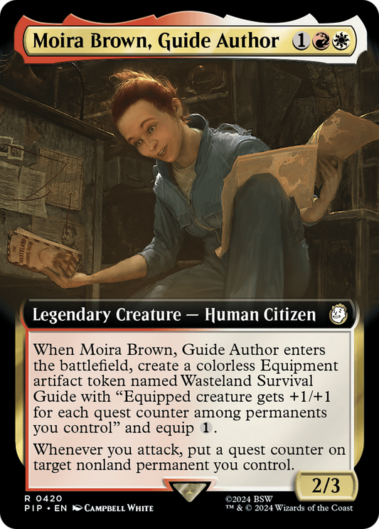 Moira Brown, Guide Author (Extended Art) [Fallout] [Foil]