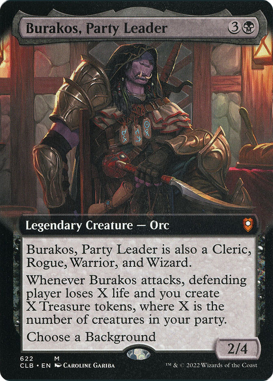 Burakos, Party Leader (Extended Art) [Commander Legends: Battle for Baldur's Gate] [Foil]