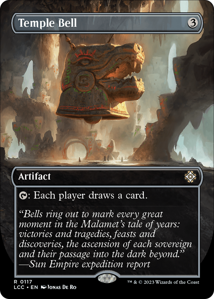 Temple Bell (Borderless) [The Lost Caverns of Ixalan Commander] [Foil]