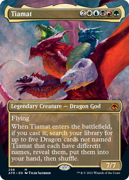 Tiamat (Borderless Alternate Art) [Dungeons & Dragons: Adventures in the Forgotten Realms] [Foil]