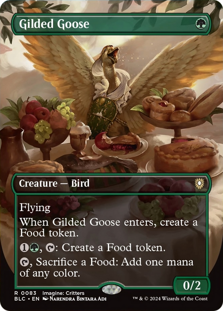Gilded Goose (Borderless) [Bloomburrow Commander] [Foil]