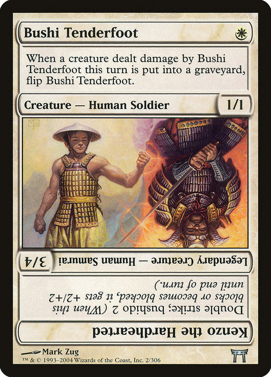 Bushi Tenderfoot // Kenzo the Hardhearted [Champions of Kamigawa] [Foil]