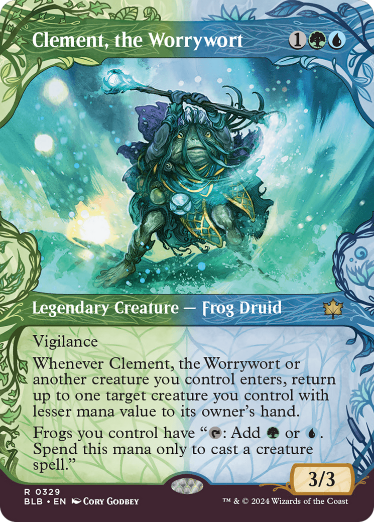 Clement, the Worrywort (Showcase) [Bloomburrow] [Foil]