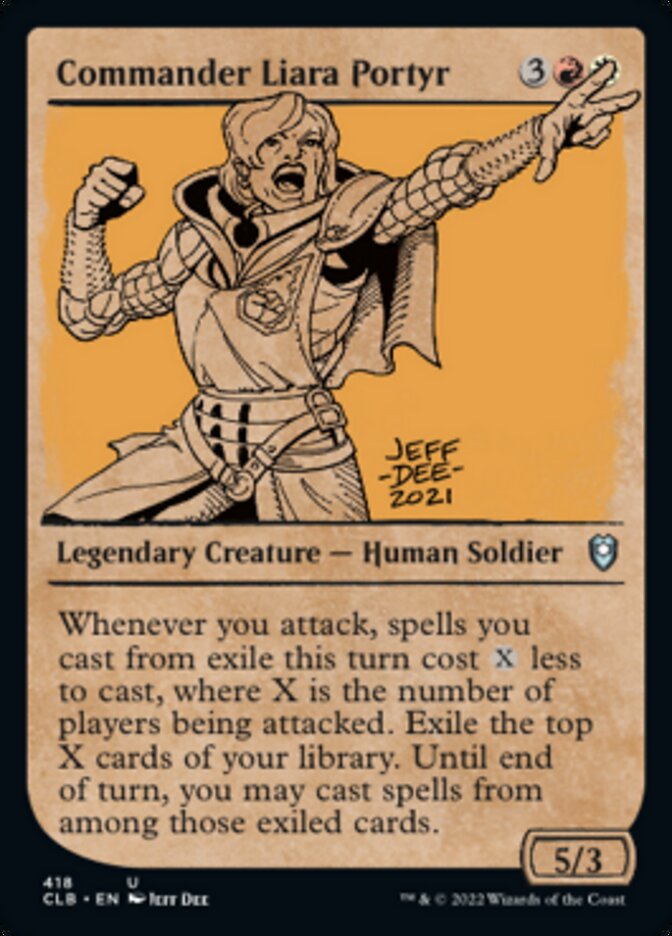 Commander Liara Portyr (Showcase) [Commander Legends: Battle for Baldur's Gate] [Foil]