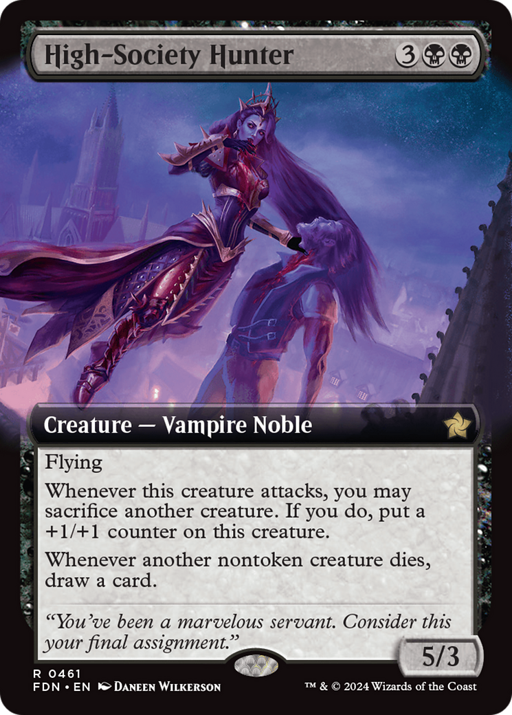 High-Society Hunter (Extended Art) [Foundations] [Foil]
