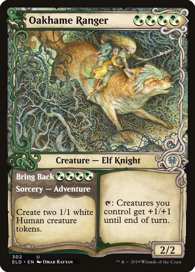 Oakhame Ranger // Bring Back (Showcase) [Throne of Eldraine] [Foil]