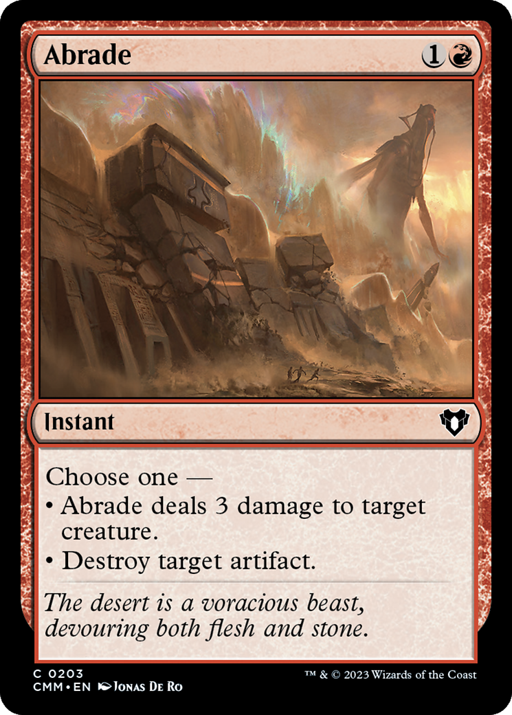 Abrade [Commander Masters] [Foil]