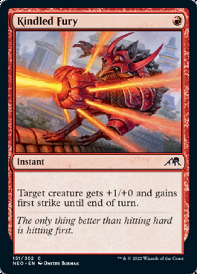 Kindled Fury [Kamigawa: Neon Dynasty] [Foil]