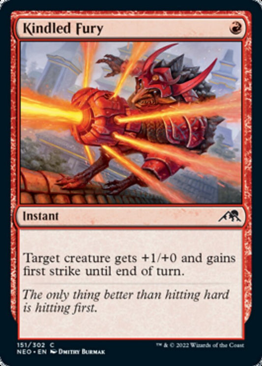 Kindled Fury [Kamigawa: Neon Dynasty] [Foil]