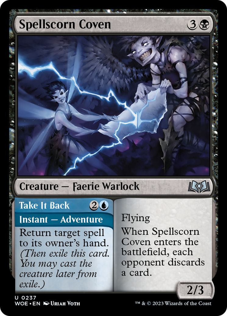 Spellscorn Coven // Take It Back [Wilds of Eldraine] [Foil]