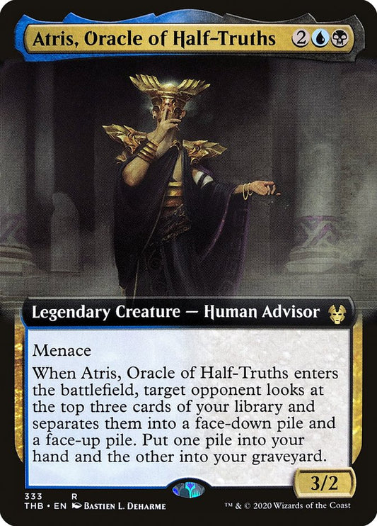 Atris, Oracle of Half-Truths (Extended Art) [Theros Beyond Death] [Foil]