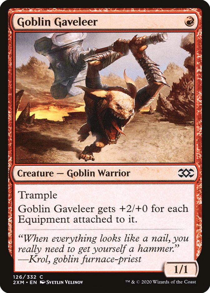 Goblin Gaveleer [Double Masters] [Foil]