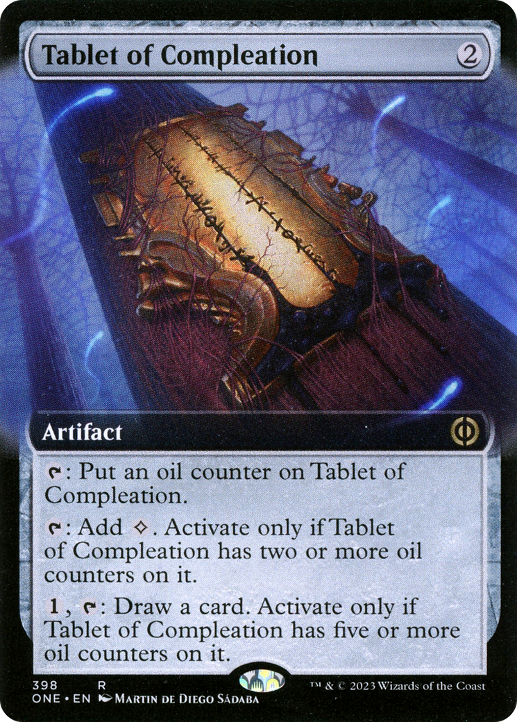 Tablet of Compleation (Extended Art) [Phyrexia: All Will Be One] [Foil]