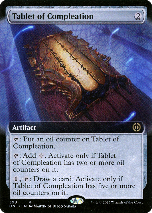 Tablet of Compleation (Extended Art) [Phyrexia: All Will Be One] [Foil]