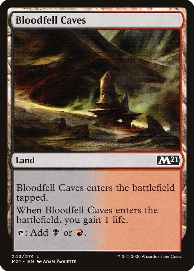 Bloodfell Caves [Core Set 2021] [Foil]