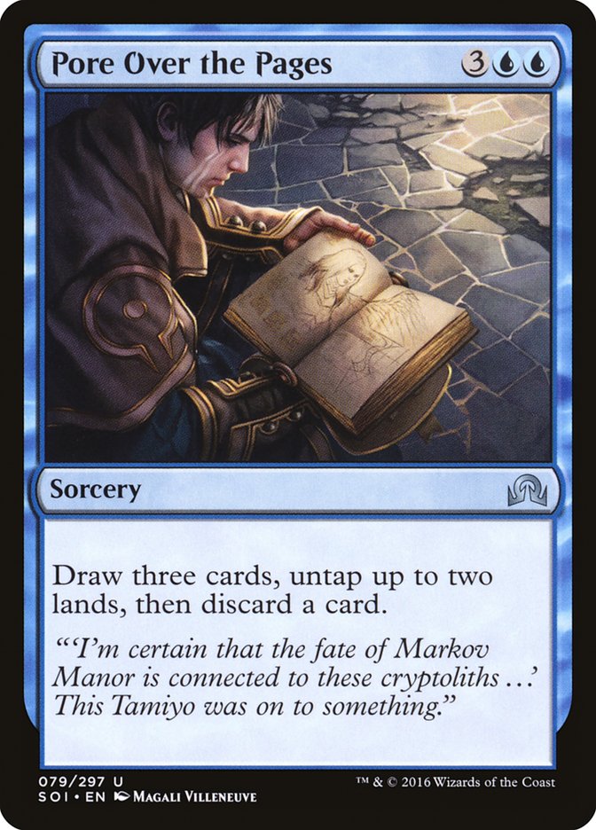 Pore Over the Pages [Shadows over Innistrad] [Foil]