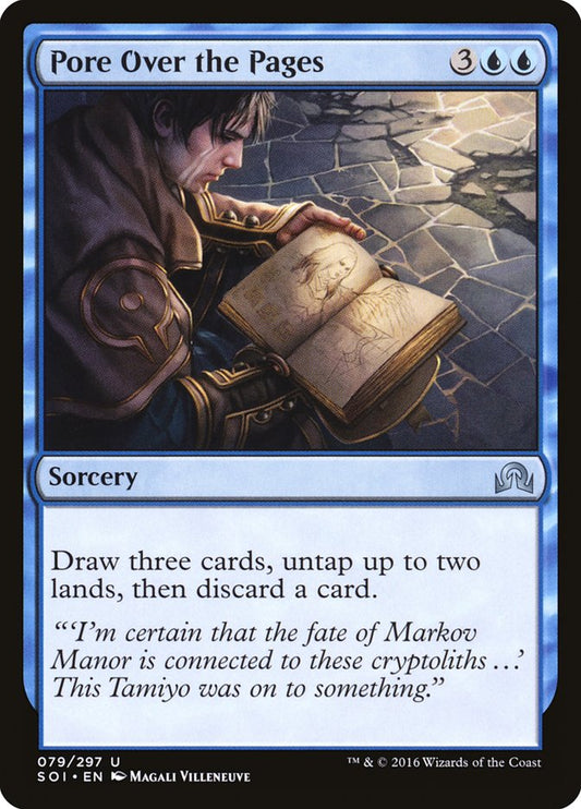 Pore Over the Pages [Shadows over Innistrad] [Foil]