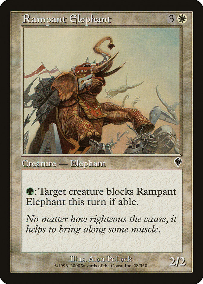 Rampant Elephant [Invasion] [Foil]