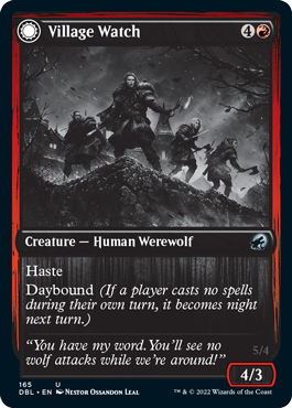 Village Watch // Village Reavers [Innistrad: Double Feature] [Foil]