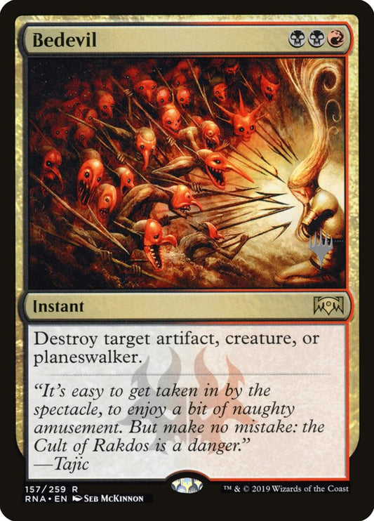 Bedevil (Promo Pack) [Ravnica Allegiance Promos] [Foil]