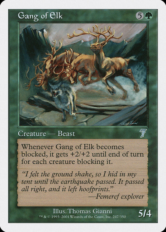 Gang of Elk [Seventh Edition] [Foil]