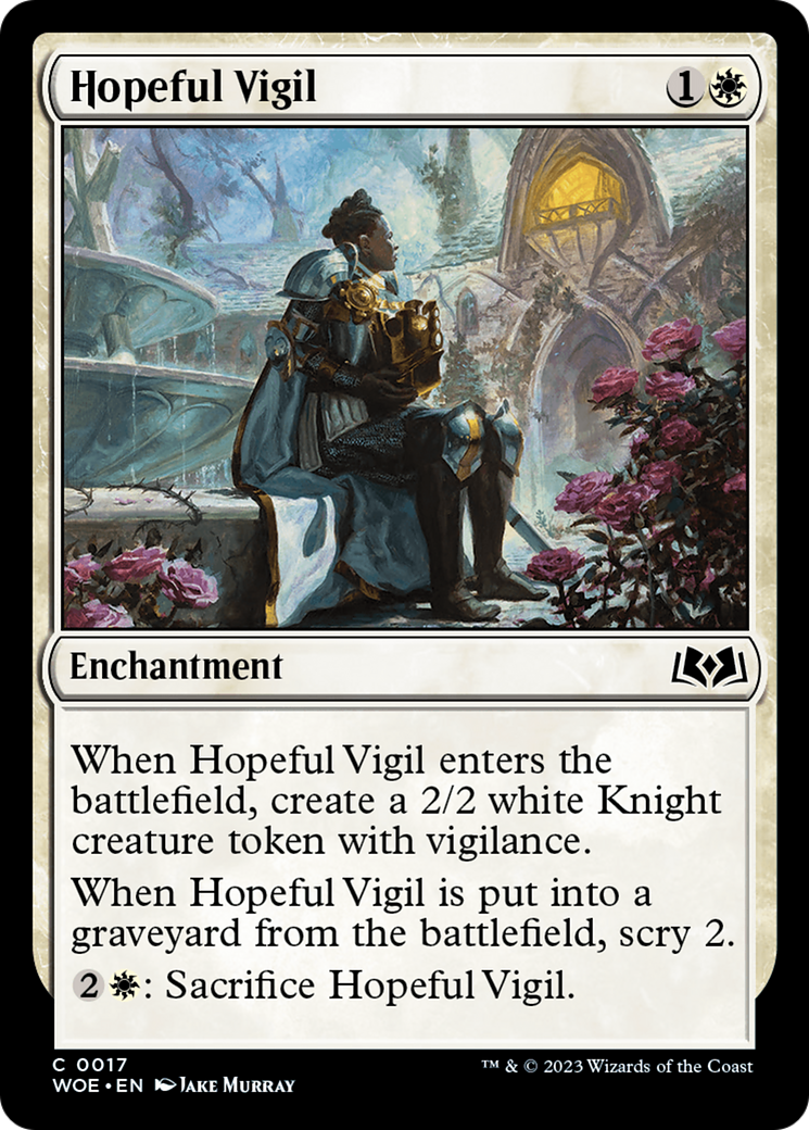 Hopeful Vigil [Wilds of Eldraine] [Foil]