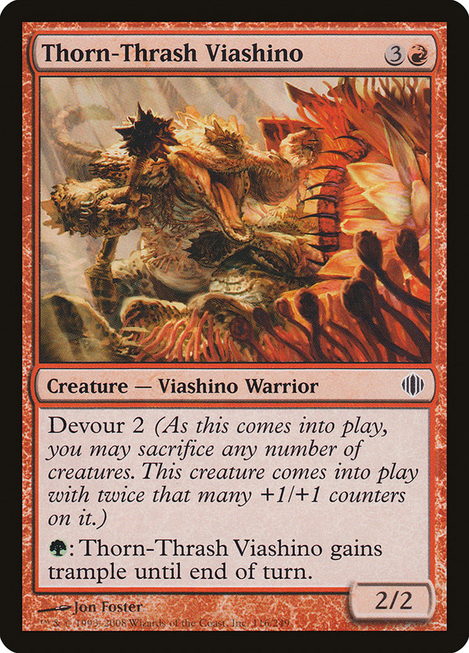 Thorn-Thrash Viashino [Shards of Alara] [Foil]