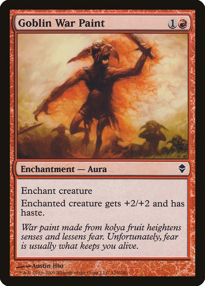 Goblin War Paint [Zendikar] [Foil]