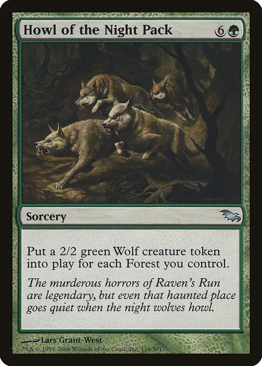 Howl of the Night Pack [Shadowmoor] [Foil]