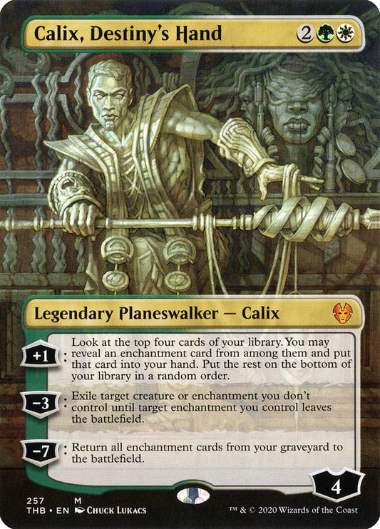 Calix, Destiny's Hand (Borderless) [Theros Beyond Death] [Foil]