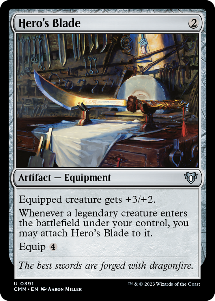 Hero's Blade [Commander Masters] [Foil]