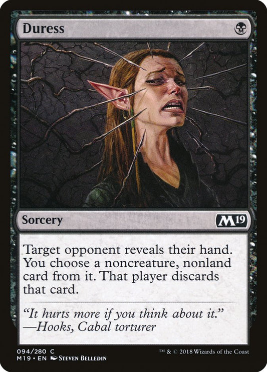 Duress [Core Set 2019] [Foil]