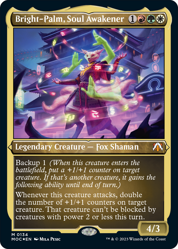 Bright-Palm, Soul Awakener (Display Commander) [March of the Machine Commander] [Foil]