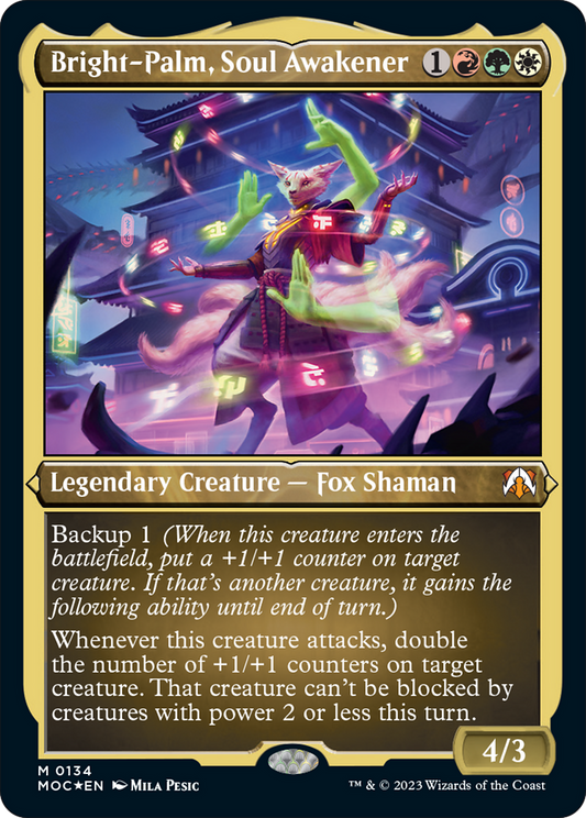 Bright-Palm, Soul Awakener (Display Commander) [March of the Machine Commander] [Foil]