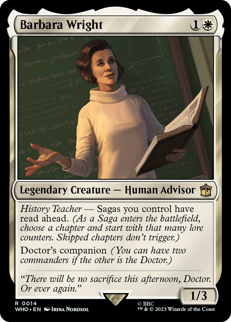 Barbara Wright [Doctor Who] [Foil]