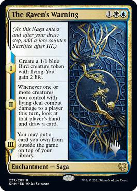 The Raven's Warning (Promo Pack) [Kaldheim Promos] [Foil]