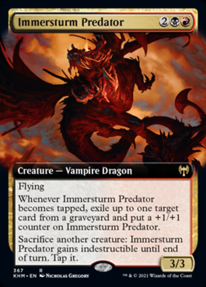 Immersturm Predator (Extended Art) [Kaldheim] [Foil]