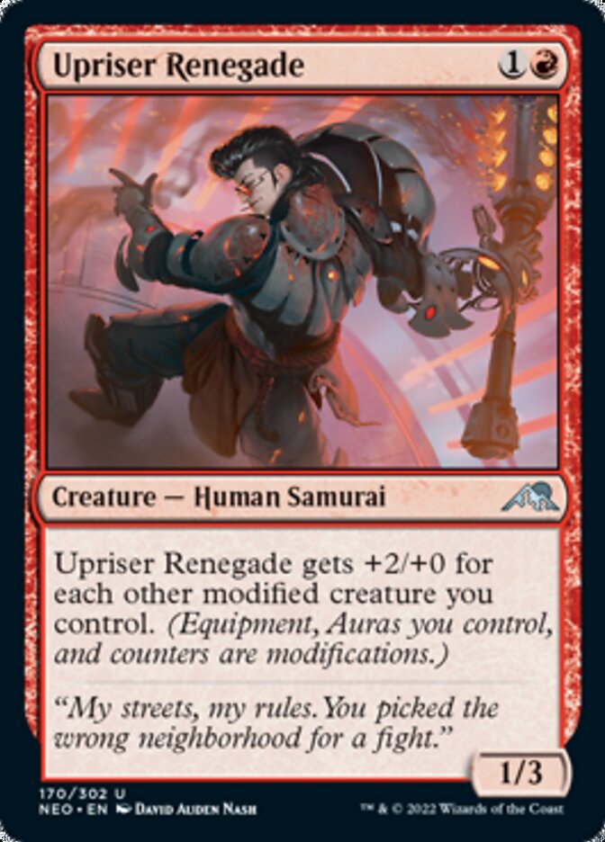 Upriser Renegade [Kamigawa: Neon Dynasty] [Foil]