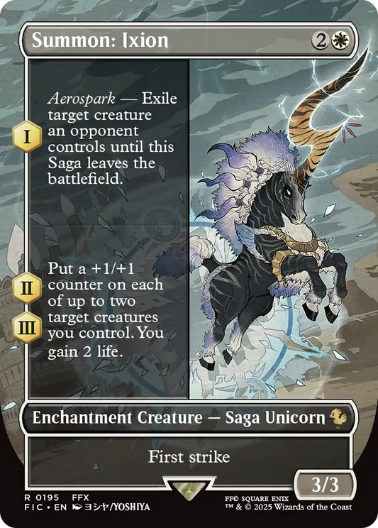 Summon: Ixion (Borderless) [FINAL FANTASY Commander] [Foil]