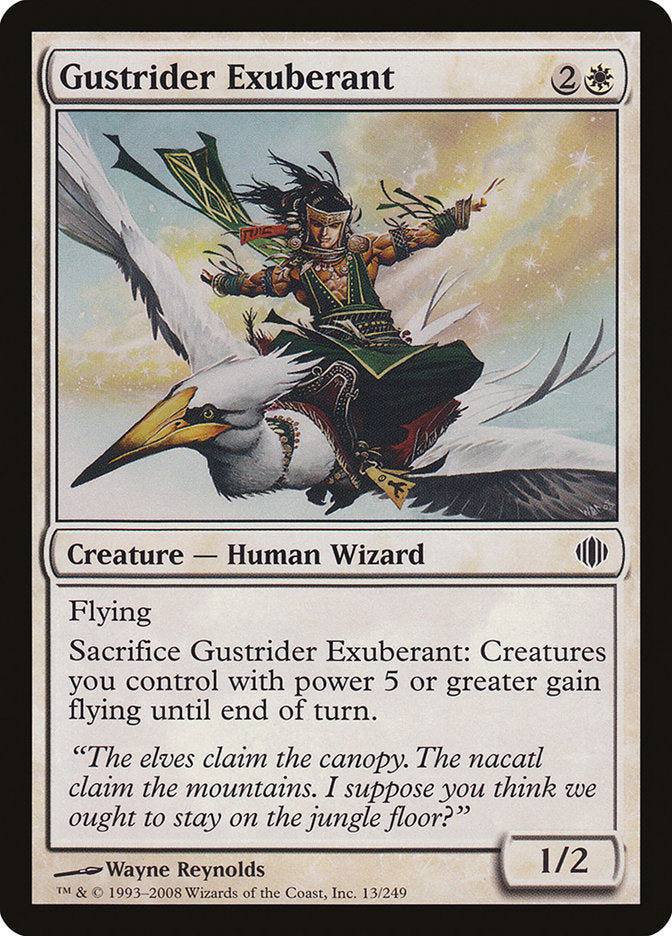 Gustrider Exuberant [Shards of Alara] [Foil]