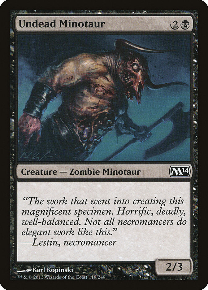 Undead Minotaur [Core Set 2014]