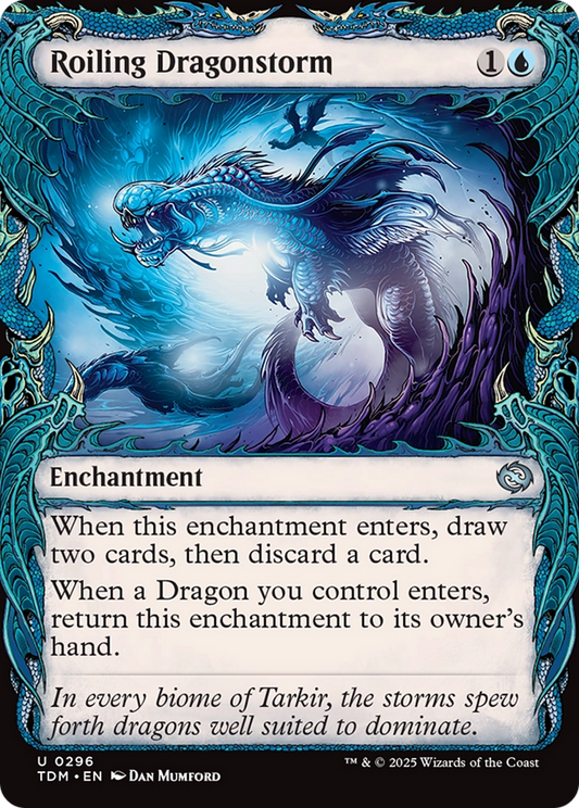 Roiling Dragonstorm (Showcase) [Tarkir: Dragonstorm] [Foil]