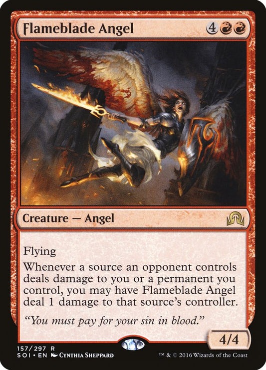 Flameblade Angel [Shadows over Innistrad] [Foil]