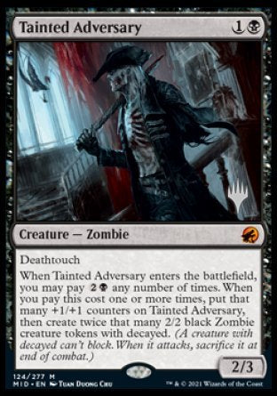 Tainted Adversary (Promo Pack) [Innistrad: Midnight Hunt Promos] [Foil]