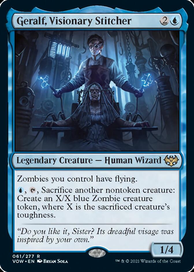 Geralf, Visionary Stitcher [Innistrad: Crimson Vow] [Foil]