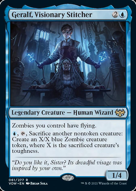 Geralf, Visionary Stitcher [Innistrad: Crimson Vow] [Foil]