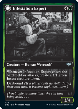 Infestation Expert // Infested Werewolf [Innistrad: Double Feature] [Foil]