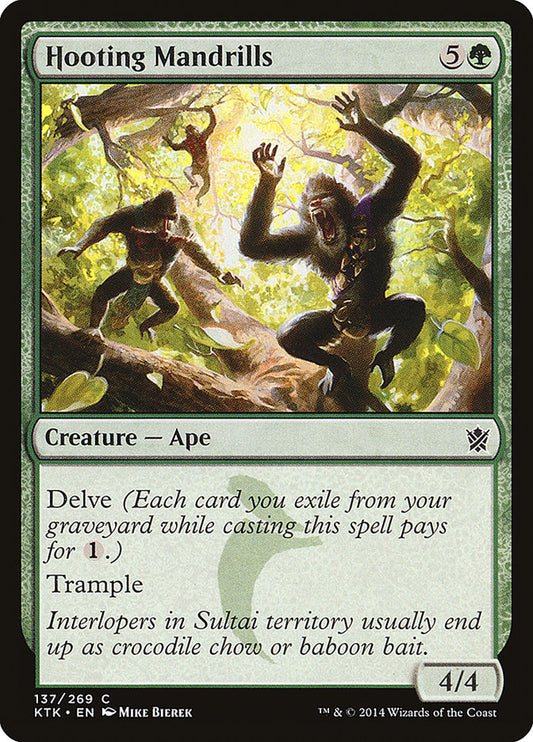 Hooting Mandrills [Khans of Tarkir] [Foil]